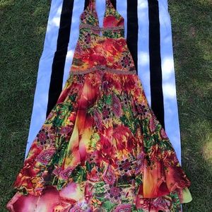 Vintage Partytime Formals Dress; Hand beading